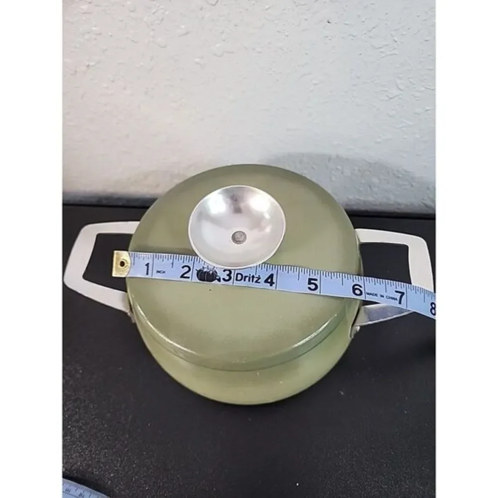 Vintage Regal Quality Aluminum Pan  Dutch Oven Stock Pot‎ with Lid Avocado Green